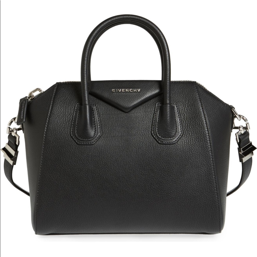 Givenchy Small Antigona Leather Satchel Black - Picture 1 of 14